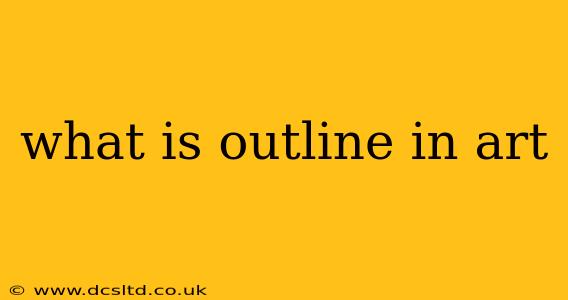 what is outline in art