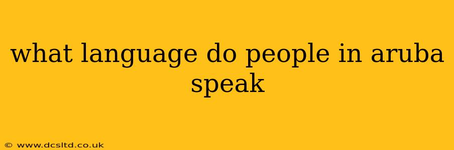 what language do people in aruba speak