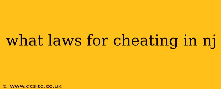what laws for cheating in nj