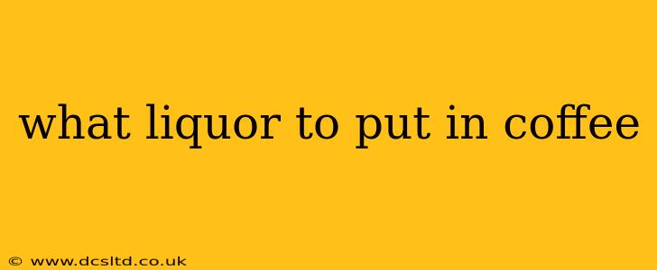 what liquor to put in coffee