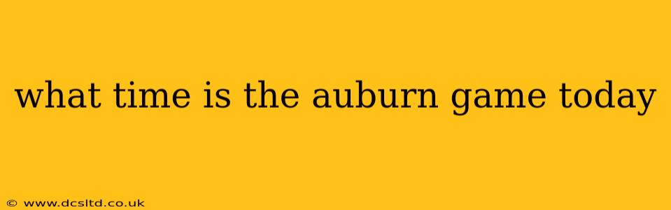 what time is the auburn game today