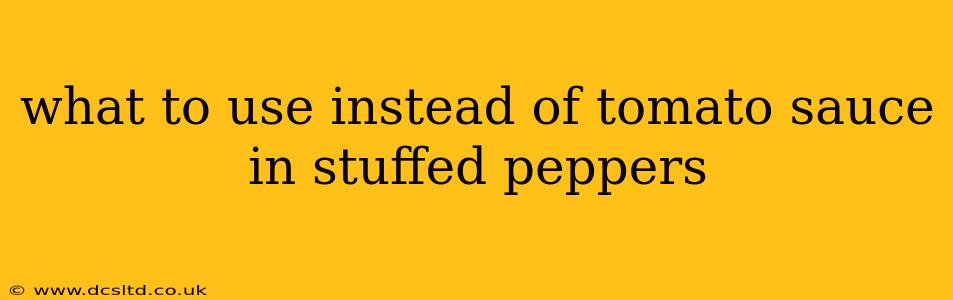 what to use instead of tomato sauce in stuffed peppers