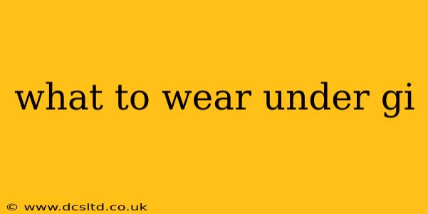 what to wear under gi