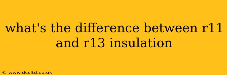 what's the difference between r11 and r13 insulation