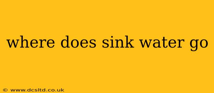 where does sink water go