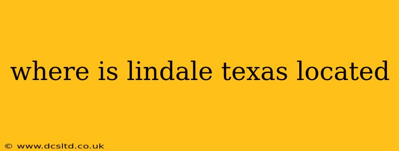 where is lindale texas located