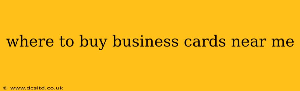 where to buy business cards near me