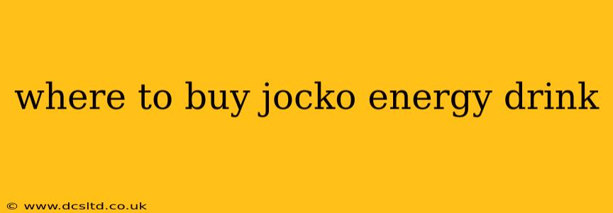 where to buy jocko energy drink