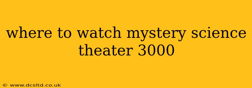 where to watch mystery science theater 3000