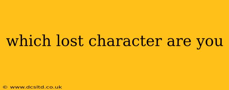 which lost character are you