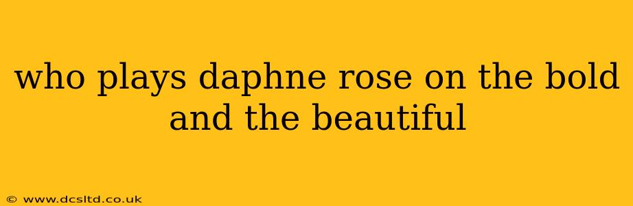 who plays daphne rose on the bold and the beautiful