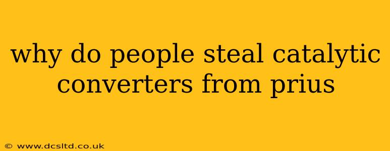 why do people steal catalytic converters from prius