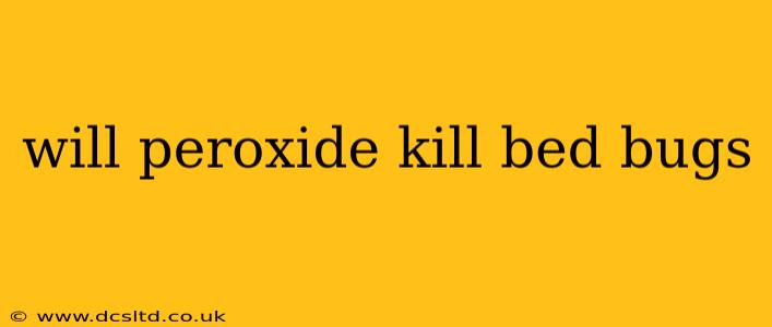 will peroxide kill bed bugs