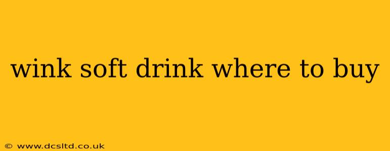wink soft drink where to buy