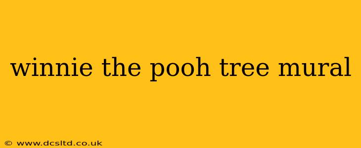 winnie the pooh tree mural