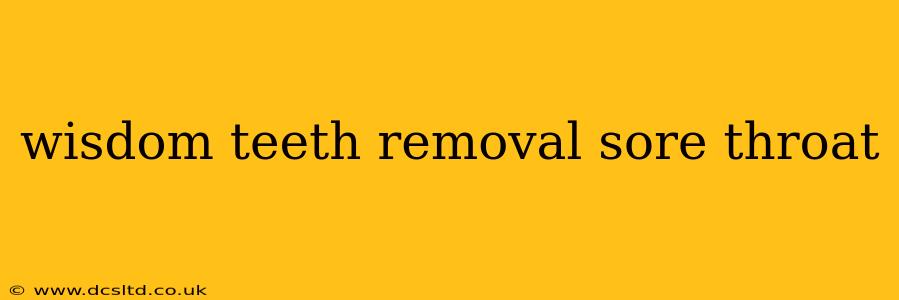 wisdom teeth removal sore throat