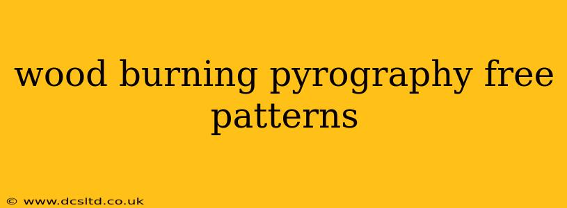wood burning pyrography free patterns