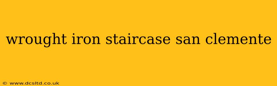 wrought iron staircase san clemente