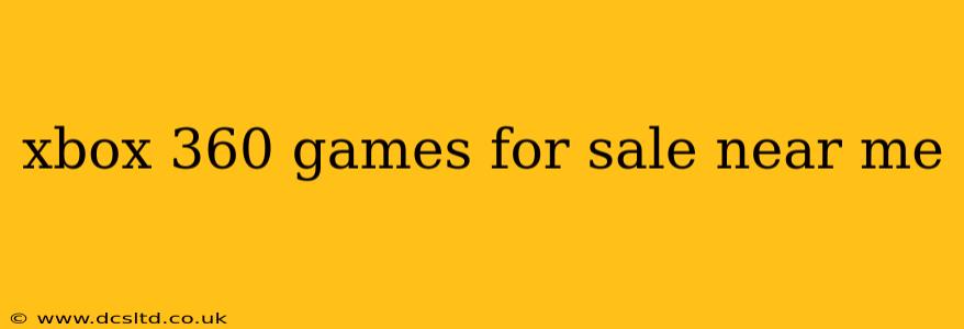 xbox 360 games for sale near me