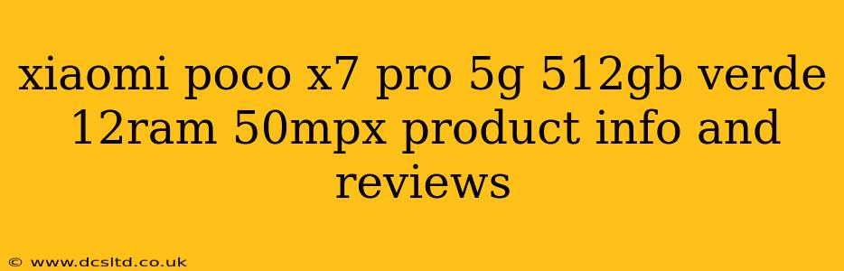 xiaomi poco x7 pro 5g 512gb verde 12ram 50mpx product info and reviews