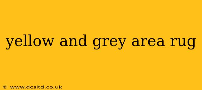 yellow and grey area rug