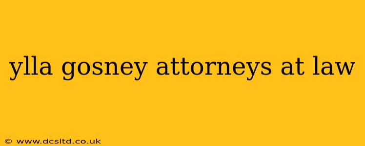 ylla gosney attorneys at law