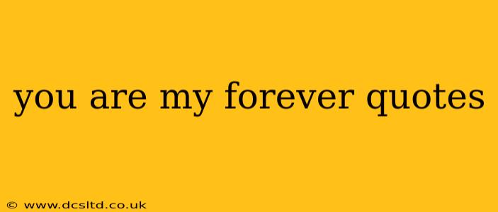 you are my forever quotes