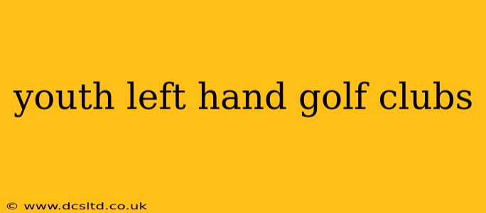 youth left hand golf clubs