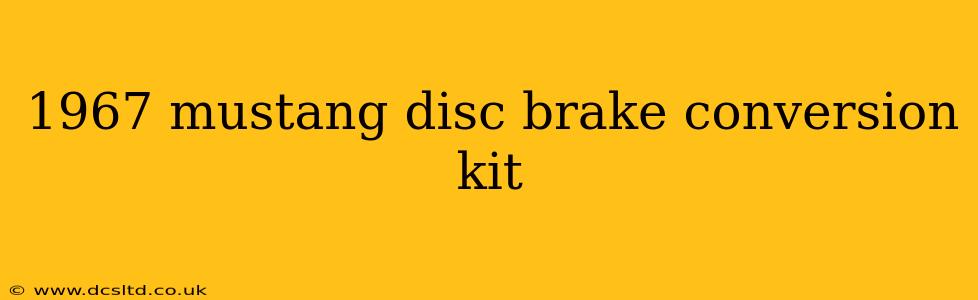 1967 mustang disc brake conversion kit