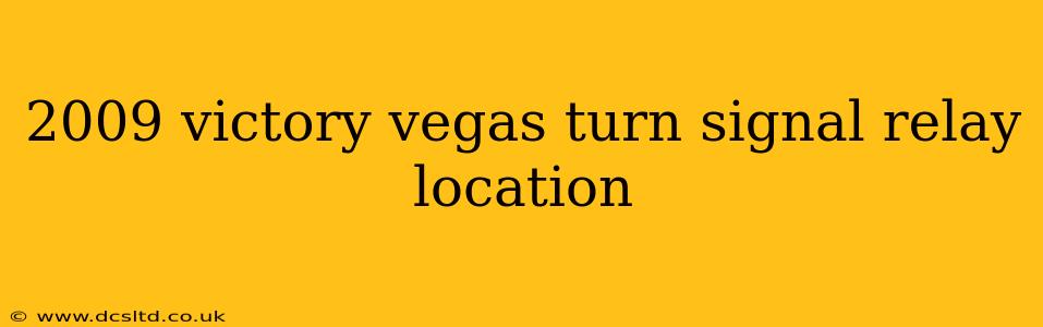 2009 victory vegas turn signal relay location