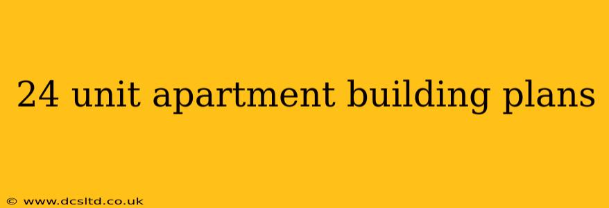 24 unit apartment building plans