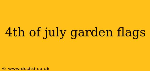 4th of july garden flags