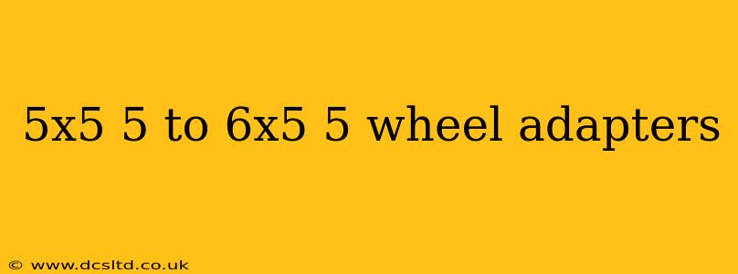 5x5 5 to 6x5 5 wheel adapters