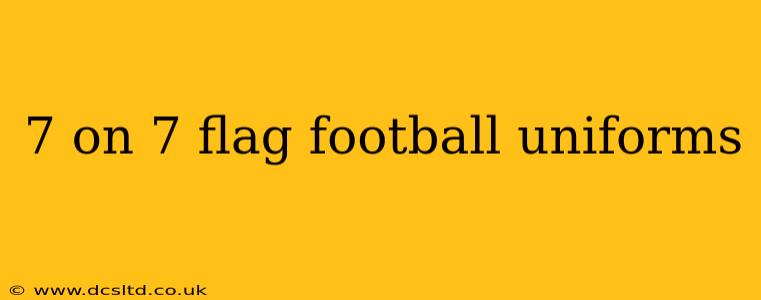 7 on 7 flag football uniforms