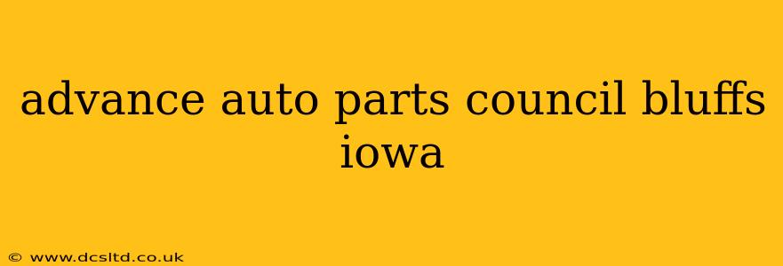 advance auto parts council bluffs iowa