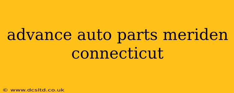 advance auto parts meriden connecticut