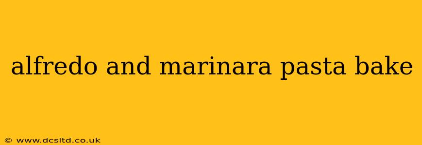 alfredo and marinara pasta bake