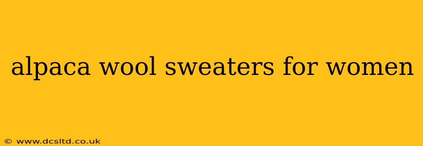 alpaca wool sweaters for women