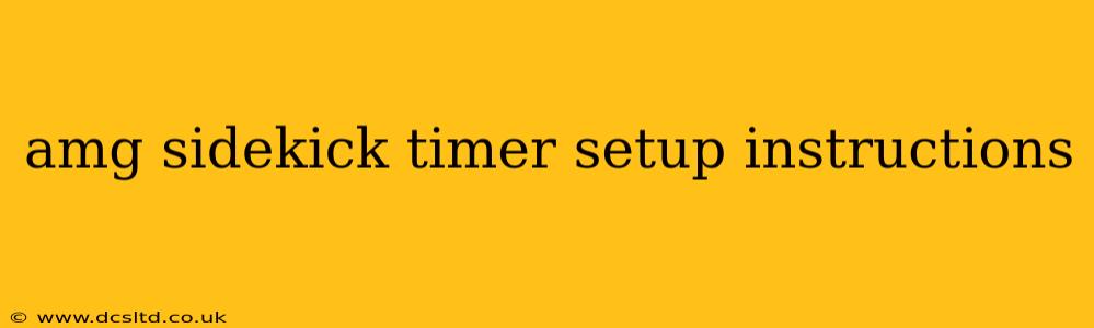 amg sidekick timer setup instructions
