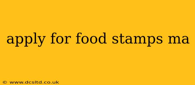 apply for food stamps ma