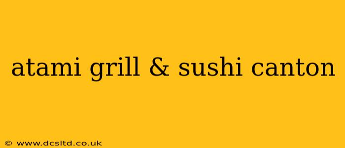 atami grill & sushi canton