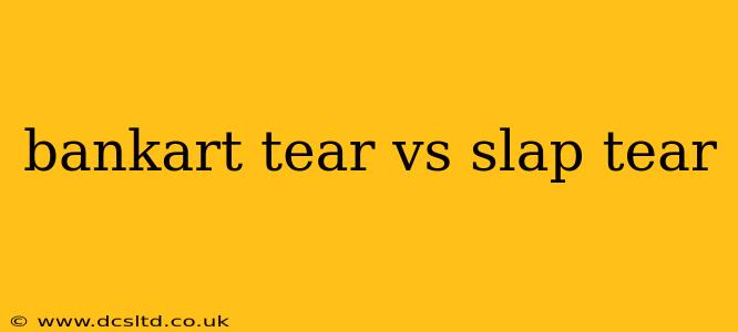 bankart tear vs slap tear