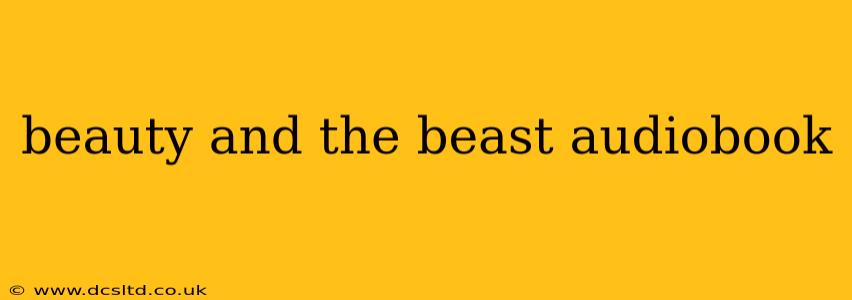 beauty and the beast audiobook