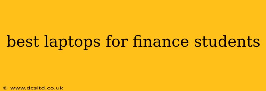 best laptops for finance students