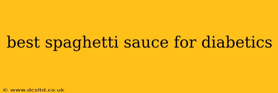 best spaghetti sauce for diabetics