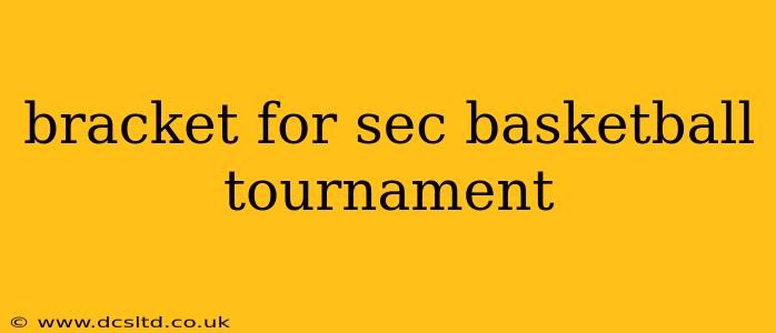 bracket for sec basketball tournament