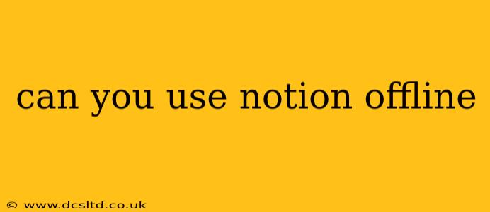 can you use notion offline