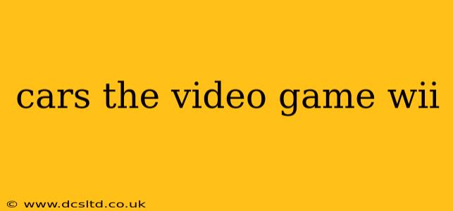 cars the video game wii