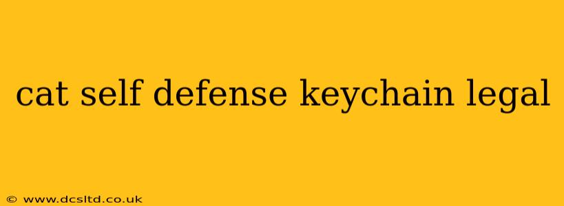 cat self defense keychain legal