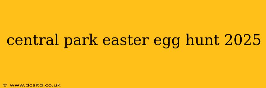 central park easter egg hunt 2025